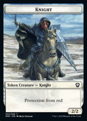 Zombie Knight // Knight Double-Sided Token [Dominaria United Commander Tokens] MTG Single Magic: The Gathering    | Red Claw Gaming
