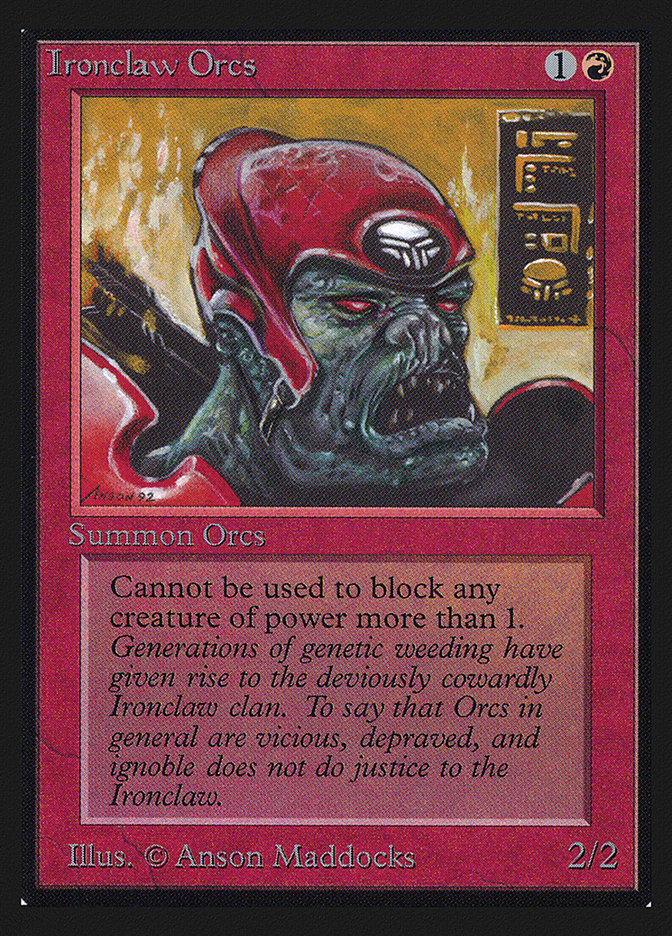 Ironclaw Orcs [Collectors' Edition] MTG Single Magic: The Gathering    | Red Claw Gaming
