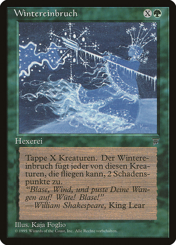 Winter Blast (German) - "Wintereinbruch" [Renaissance] MTG Single Magic: The Gathering    | Red Claw Gaming