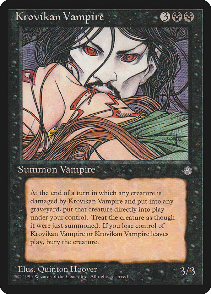 Krovikan Vampire [Ice Age] MTG Single Magic: The Gathering    | Red Claw Gaming