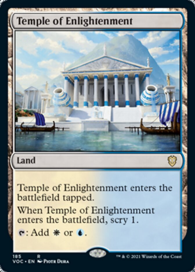 Temple of Enlightenment [Innistrad: Crimson Vow Commander] MTG Single Magic: The Gathering    | Red Claw Gaming