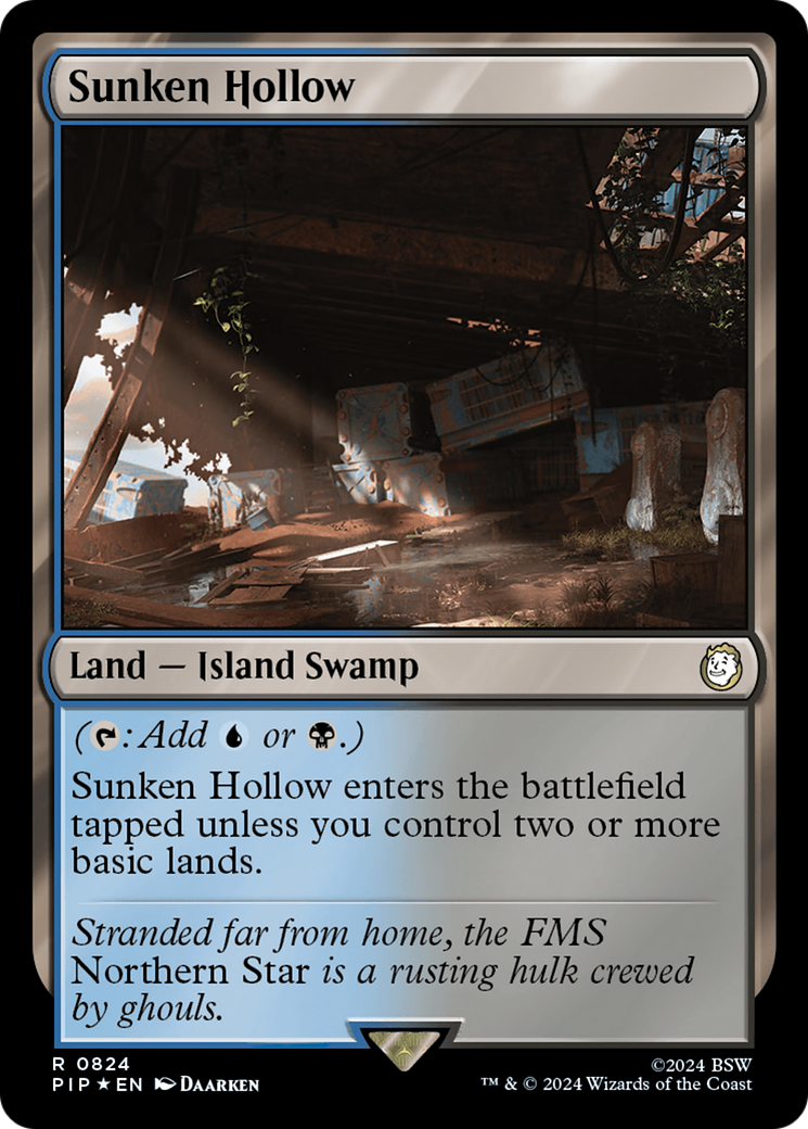 Sunken Hollow (Surge Foil) [Fallout] MTG Single Magic: The Gathering    | Red Claw Gaming