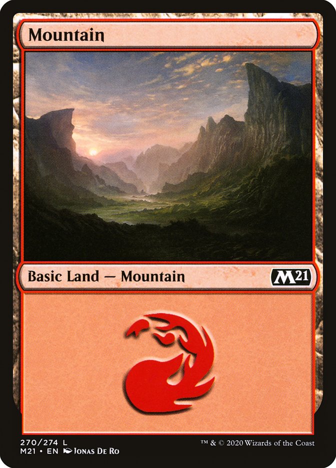 Mountain (270) [Core Set 2021] MTG Single Magic: The Gathering    | Red Claw Gaming