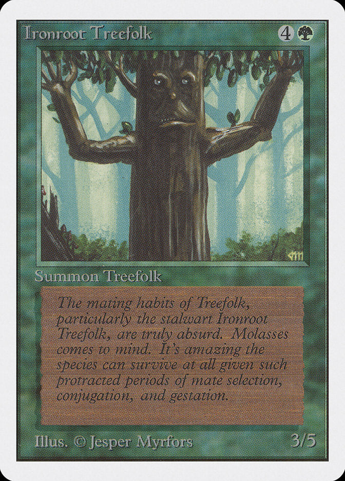 Ironroot Treefolk [Unlimited Edition] MTG Single Magic: The Gathering    | Red Claw Gaming
