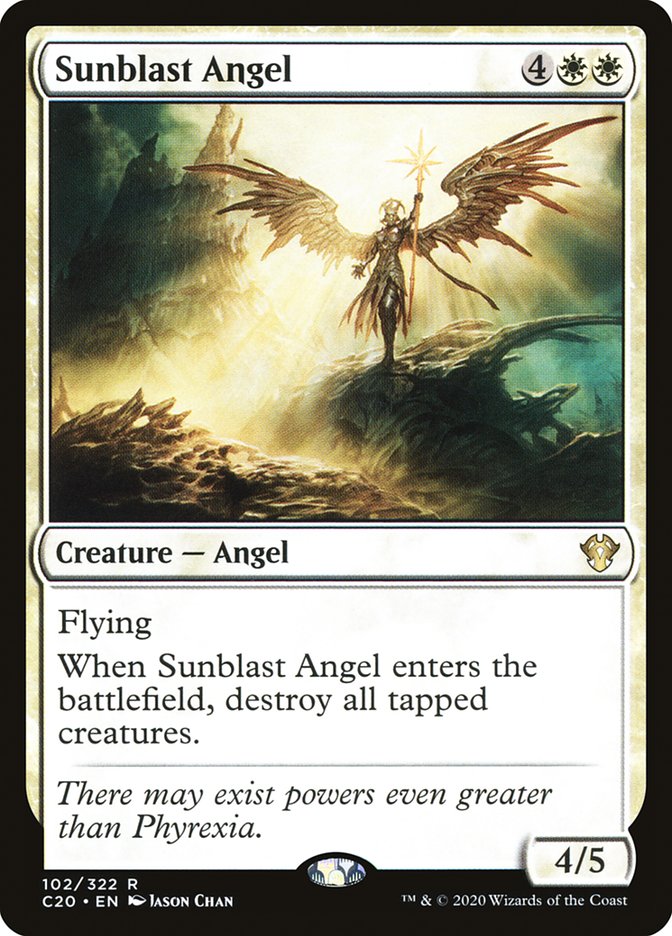 Sunblast Angel [Commander 2020] MTG Single Magic: The Gathering    | Red Claw Gaming
