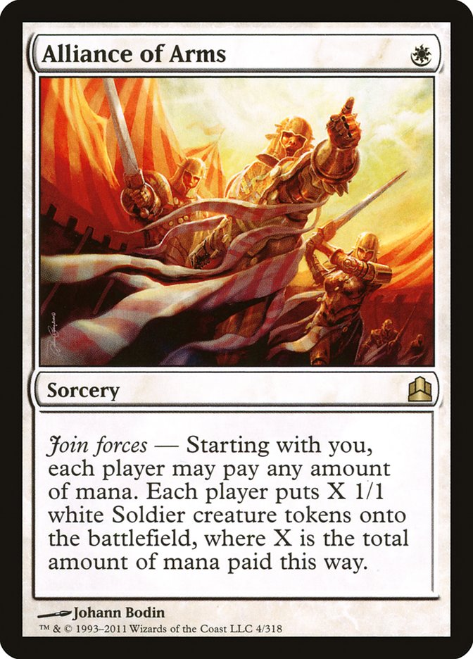 Alliance of Arms [Commander 2011] MTG Single Magic: The Gathering    | Red Claw Gaming