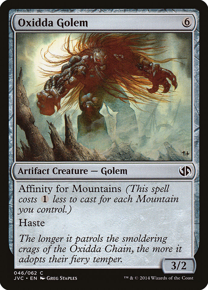 Oxidda Golem [Duel Decks Anthology] MTG Single Magic: The Gathering    | Red Claw Gaming