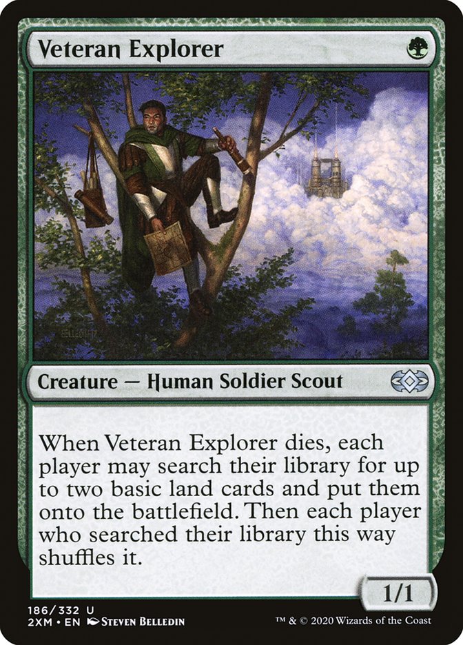Veteran Explorer [Double Masters] MTG Single Magic: The Gathering    | Red Claw Gaming