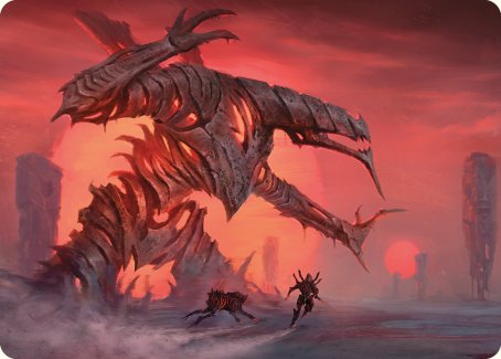 Red Sun's Zenith Art Card [Phyrexia: All Will Be One Art Series] MTG Single Magic: The Gathering    | Red Claw Gaming