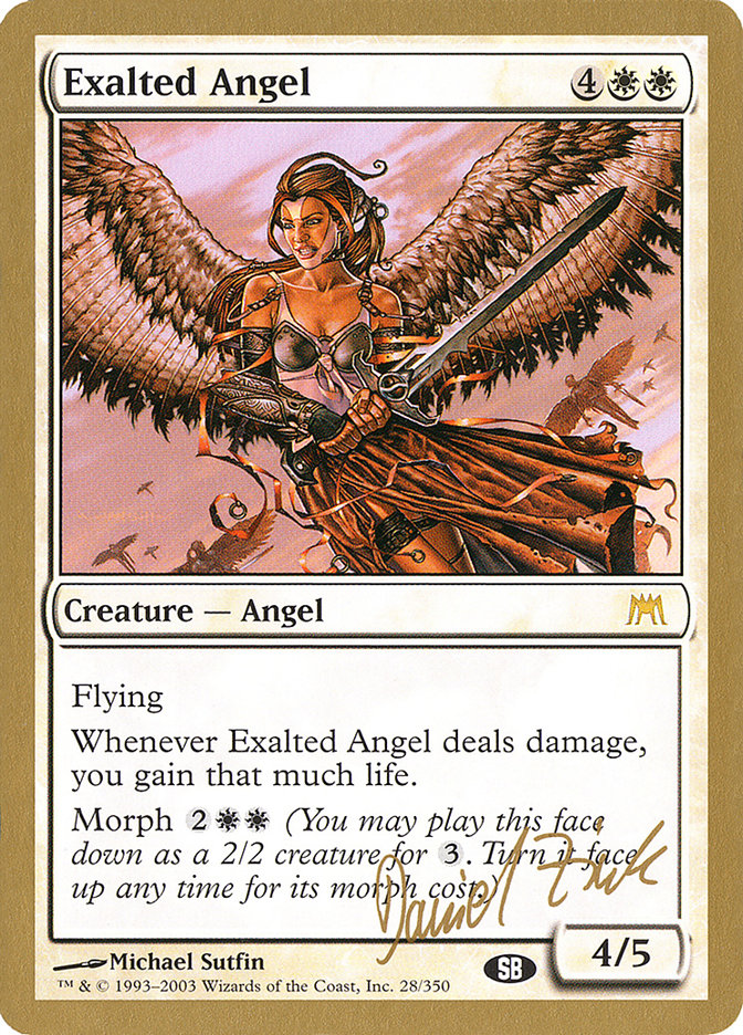 Exalted Angel (Daniel Zink) (SB) [World Championship Decks 2003] MTG Single Magic: The Gathering    | Red Claw Gaming