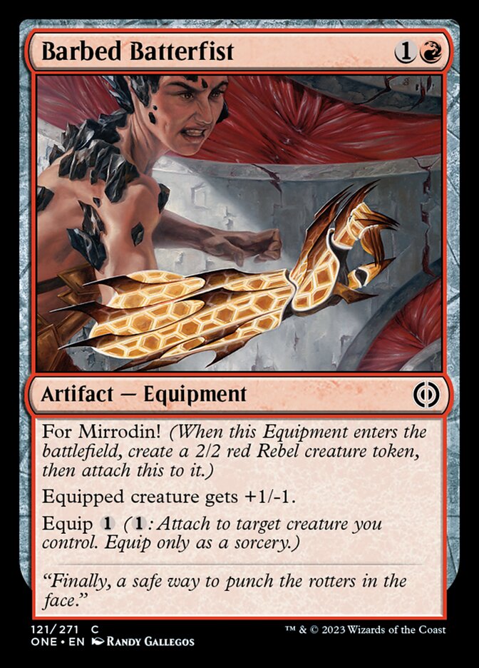 Barbed Batterfist [Phyrexia: All Will Be One] MTG Single Magic: The Gathering    | Red Claw Gaming