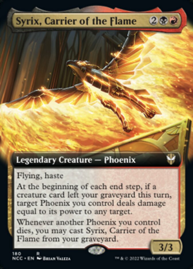Syrix, Carrier of the Flame (Extended Art) [Streets of New Capenna Commander] MTG Single Magic: The Gathering    | Red Claw Gaming