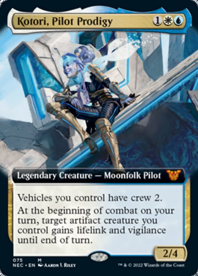 Kotori, Pilot Prodigy (Extended Art) [Kamigawa: Neon Dynasty Commander] MTG Single Magic: The Gathering    | Red Claw Gaming