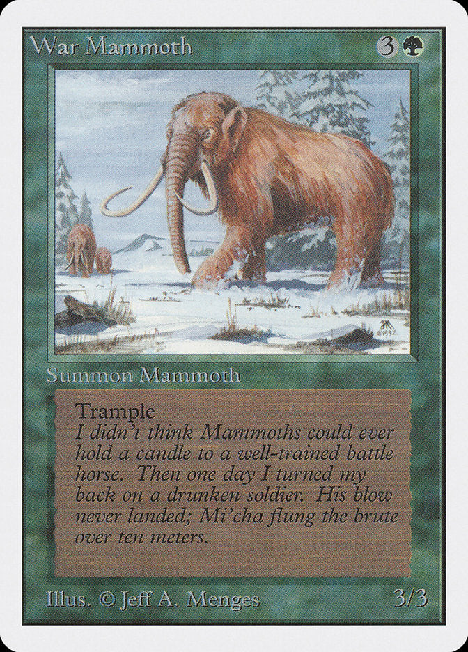 War Mammoth [Unlimited Edition] MTG Single Magic: The Gathering    | Red Claw Gaming