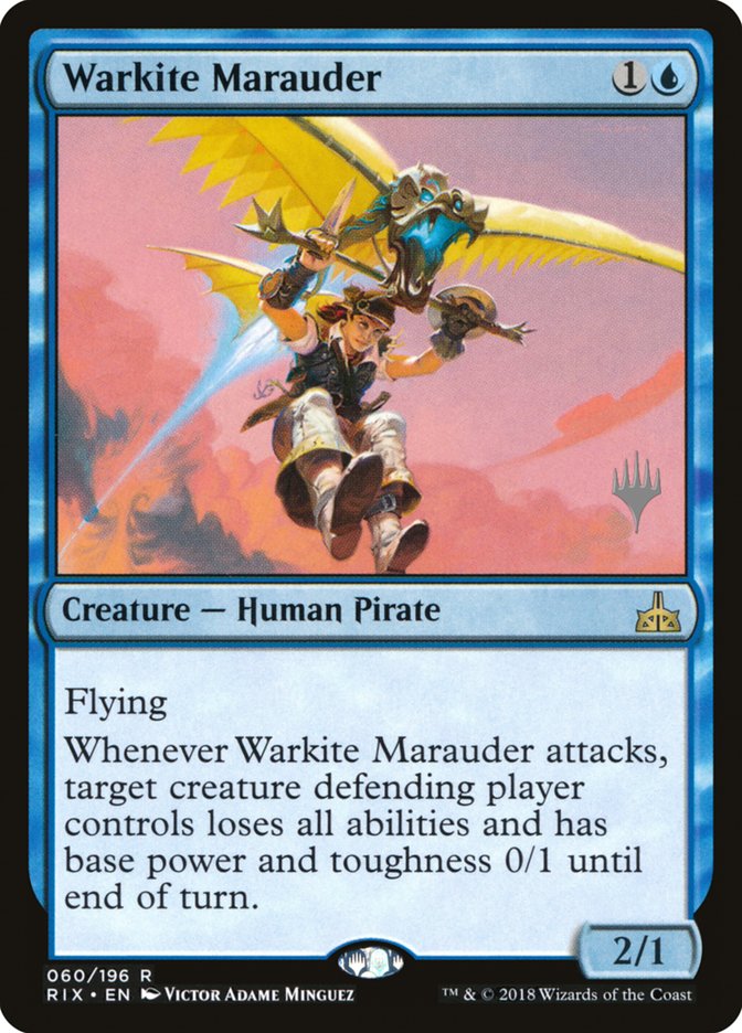 Warkite Marauder (Promo Pack) [Rivals of Ixalan Promos] MTG Single Magic: The Gathering    | Red Claw Gaming