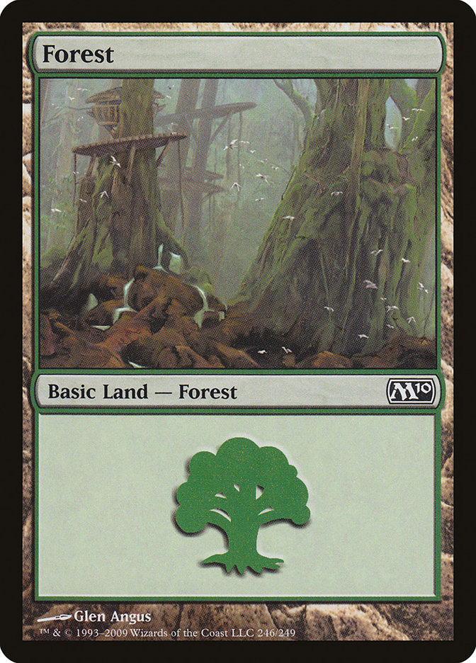 Forest (246) [Magic 2010] MTG Single Magic: The Gathering    | Red Claw Gaming