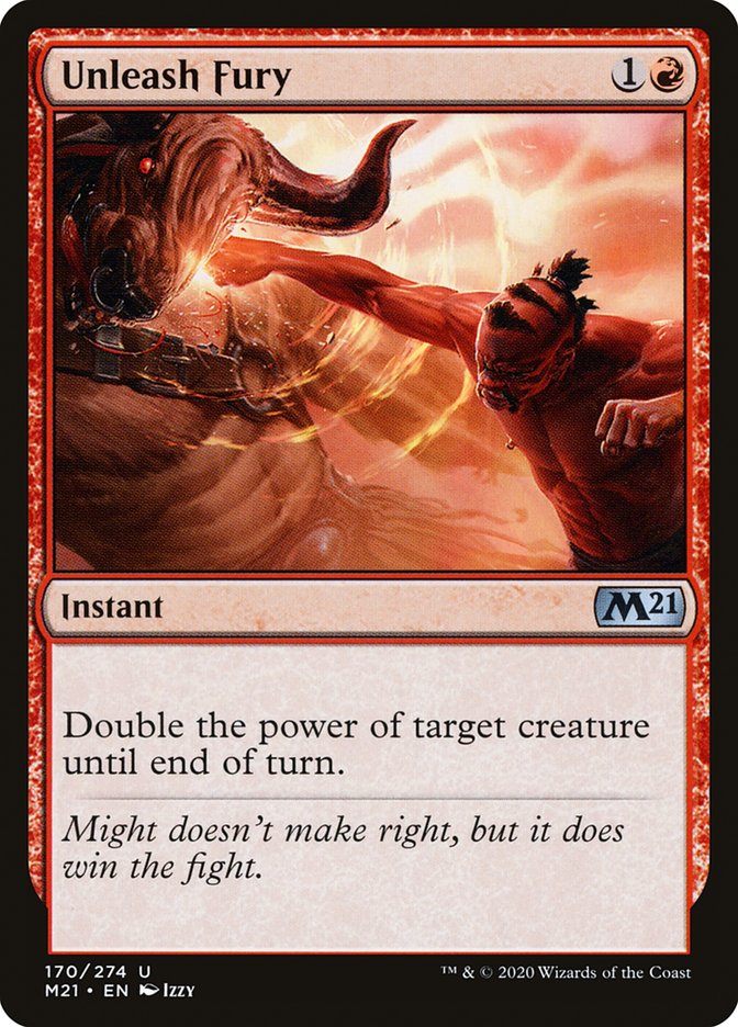 Unleash Fury [Core Set 2021] MTG Single Magic: The Gathering    | Red Claw Gaming