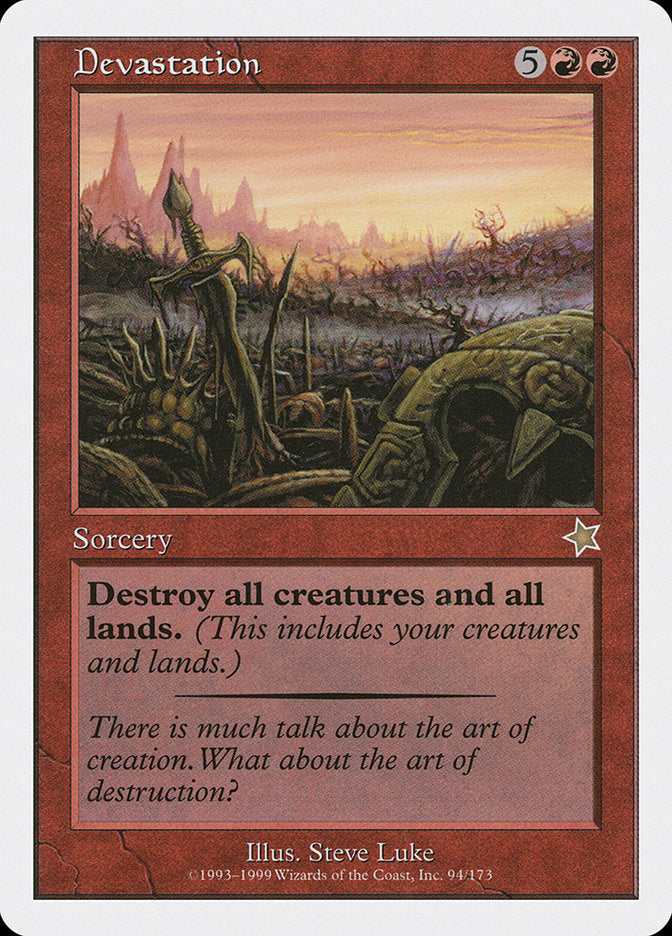 Devastation [Starter 1999] MTG Single Magic: The Gathering    | Red Claw Gaming