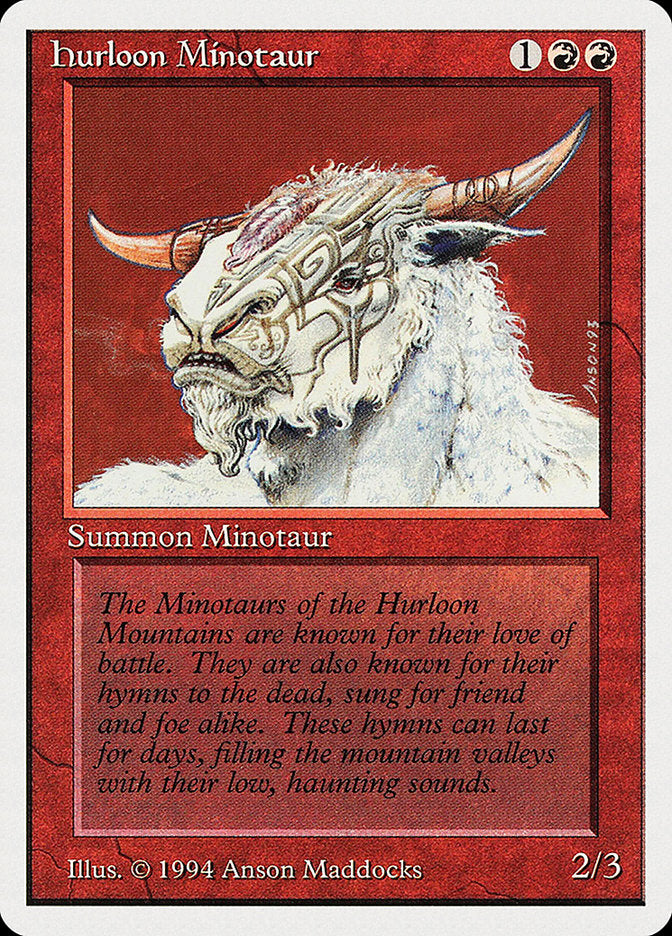 Hurloon Minotaur [Summer Magic / Edgar] MTG Single Magic: The Gathering    | Red Claw Gaming