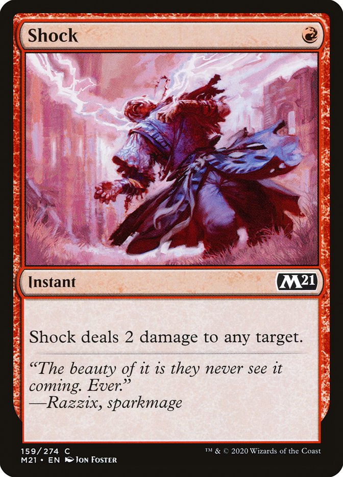 Shock [Core Set 2021] MTG Single Magic: The Gathering    | Red Claw Gaming