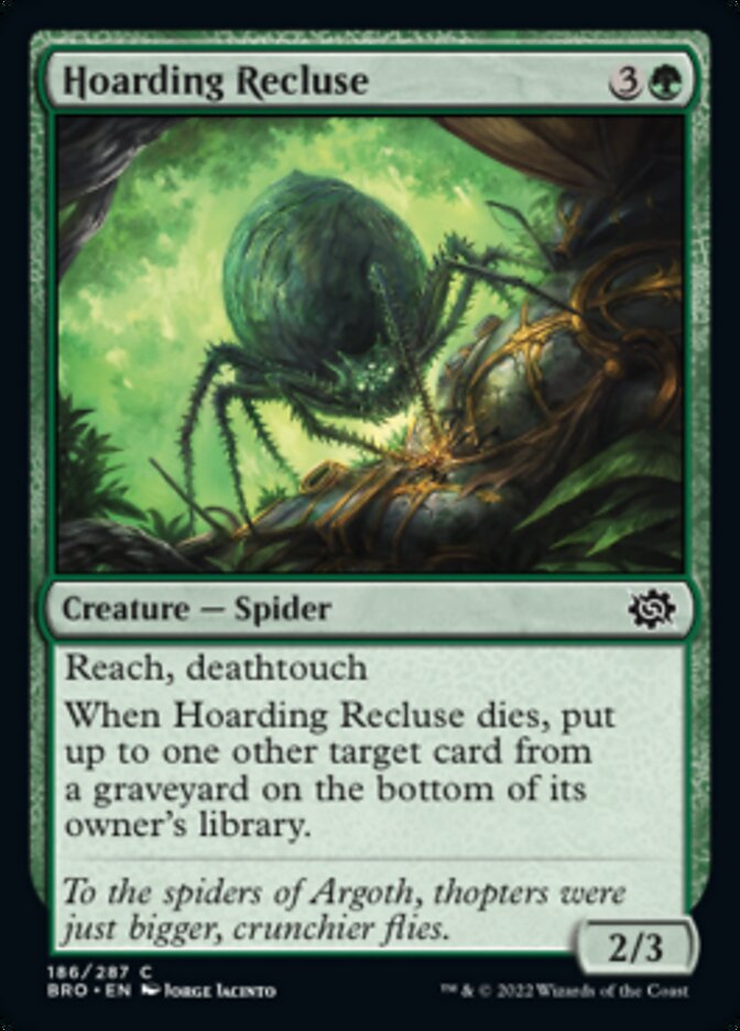 Hoarding Recluse [The Brothers' War] MTG Single Magic: The Gathering    | Red Claw Gaming