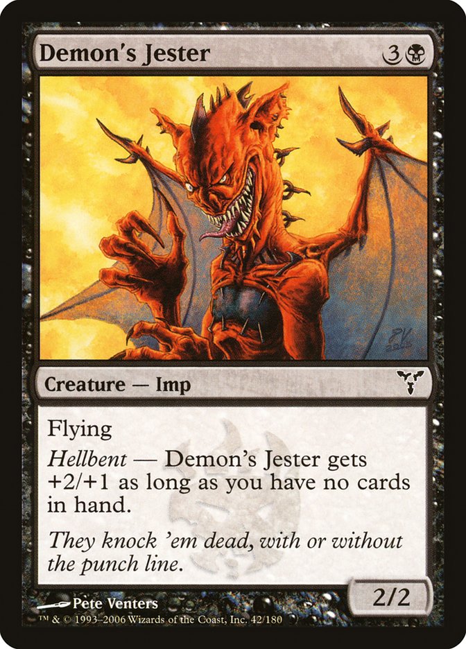 Demon's Jester [Dissension] MTG Single Magic: The Gathering    | Red Claw Gaming
