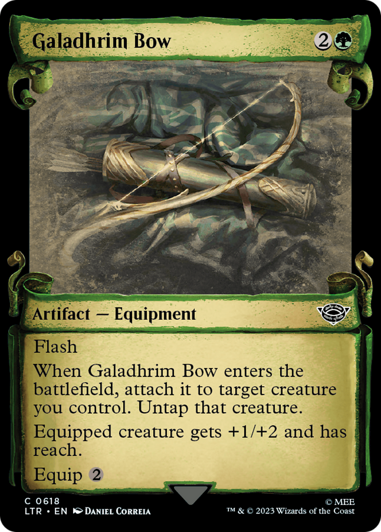 Galadhrim Bow [The Lord of the Rings: Tales of Middle-Earth Showcase Scrolls] MTG Single Magic: The Gathering    | Red Claw Gaming