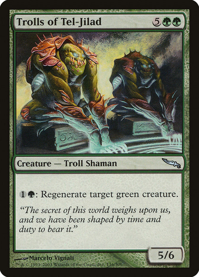 Trolls of Tel-Jilad [Mirrodin] MTG Single Magic: The Gathering    | Red Claw Gaming