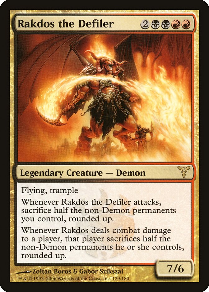 Rakdos the Defiler [Dissension] MTG Single Magic: The Gathering    | Red Claw Gaming