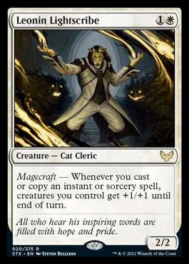 Leonin Lightscribe [Strixhaven: School of Mages] MTG Single Magic: The Gathering    | Red Claw Gaming