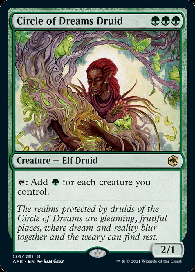 Circle of Dreams Druid [Dungeons & Dragons: Adventures in the Forgotten Realms] MTG Single Magic: The Gathering    | Red Claw Gaming