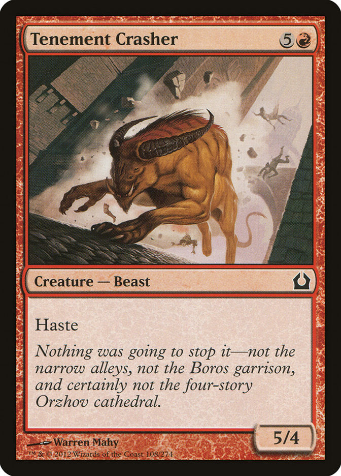 Tenement Crasher [Return to Ravnica] MTG Single Magic: The Gathering    | Red Claw Gaming