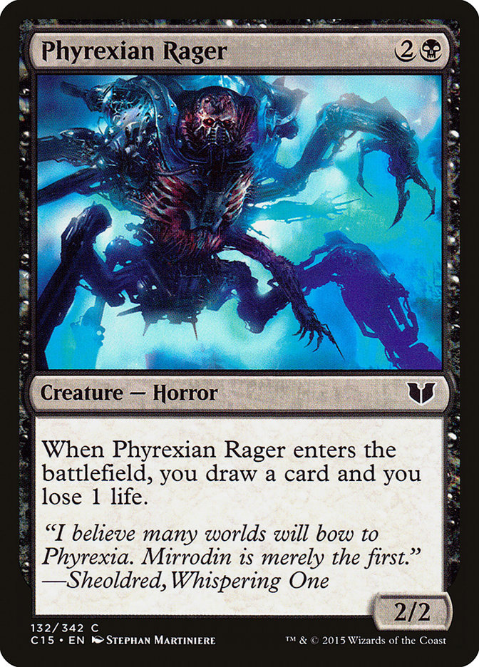 Phyrexian Rager [Commander 2015] MTG Single Magic: The Gathering    | Red Claw Gaming
