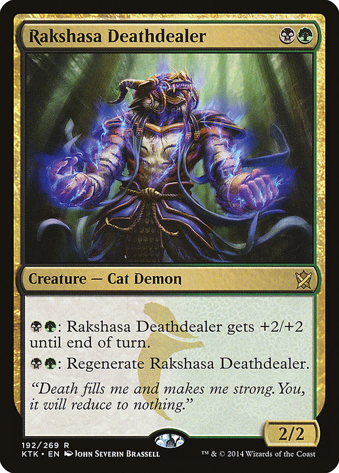 Rakshasa Deathdealer [Khans of Tarkir] MTG Single Magic: The Gathering    | Red Claw Gaming