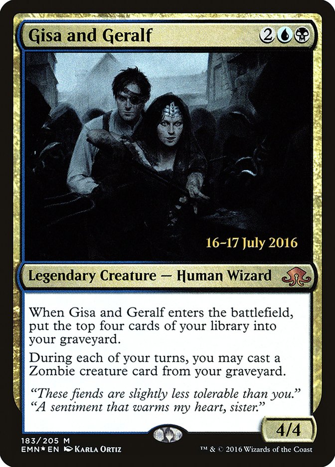 Gisa and Geralf [Eldritch Moon Prerelease Promos] MTG Single Magic: The Gathering    | Red Claw Gaming