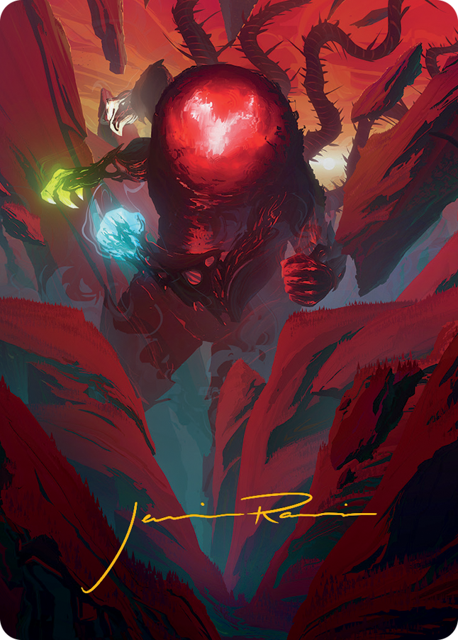 Omnath, Locus of All Art Card (62) (Gold-Stamped Signature) [March of the Machine Art Series] MTG Single Magic: The Gathering    | Red Claw Gaming