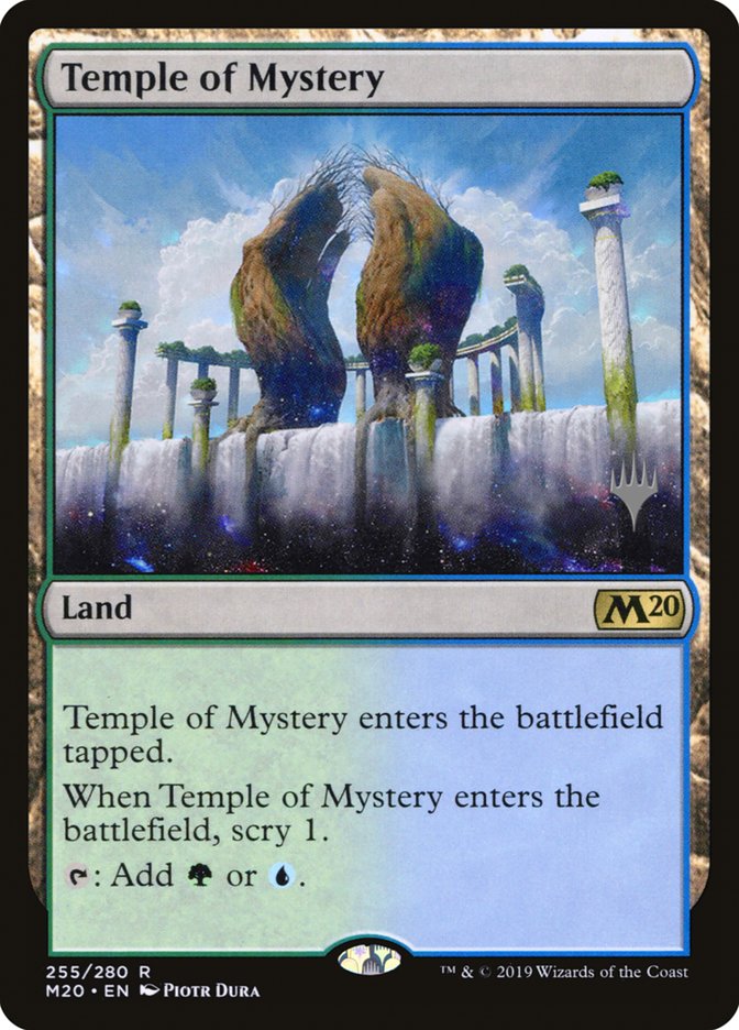 Temple of Mystery (Promo Pack) [Core Set 2020 Promos] MTG Single Magic: The Gathering    | Red Claw Gaming