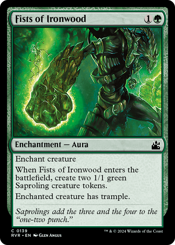 Fists of Ironwood [Ravnica Remastered] MTG Single Magic: The Gathering    | Red Claw Gaming