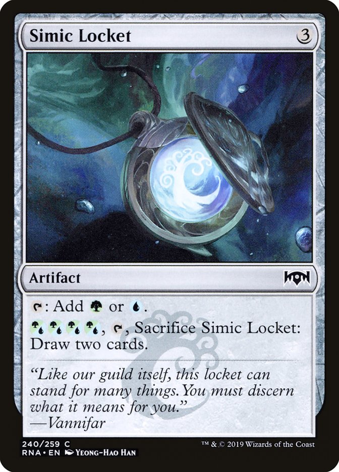 Simic Locket [Ravnica Allegiance] MTG Single Magic: The Gathering    | Red Claw Gaming