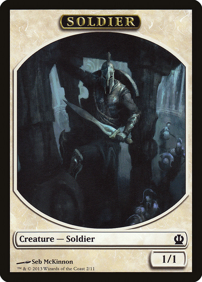 Soldier Token (2/11) [Theros Tokens] MTG Single Magic: The Gathering    | Red Claw Gaming