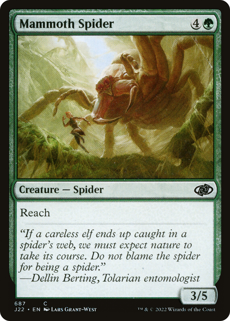 Mammoth Spider [Jumpstart 2022] MTG Single Magic: The Gathering    | Red Claw Gaming
