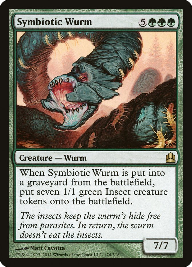 Symbiotic Wurm [Commander 2011] MTG Single Magic: The Gathering    | Red Claw Gaming