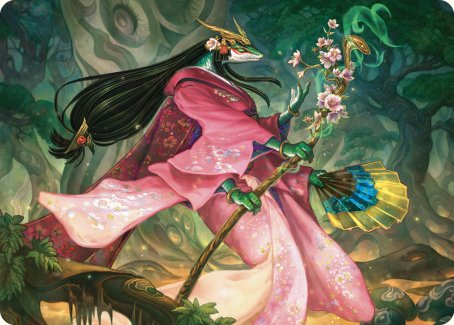 Sakiko, Mother of Summer Art Card [Commander Masters Art Series] MTG Single Magic: The Gathering    | Red Claw Gaming