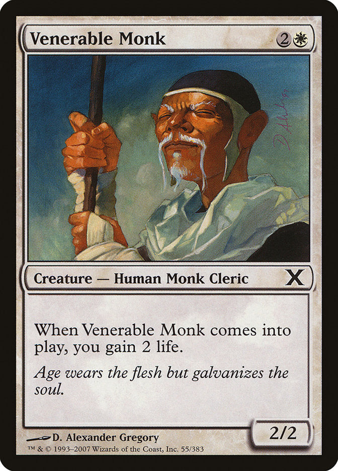 Venerable Monk [Tenth Edition] MTG Single Magic: The Gathering    | Red Claw Gaming