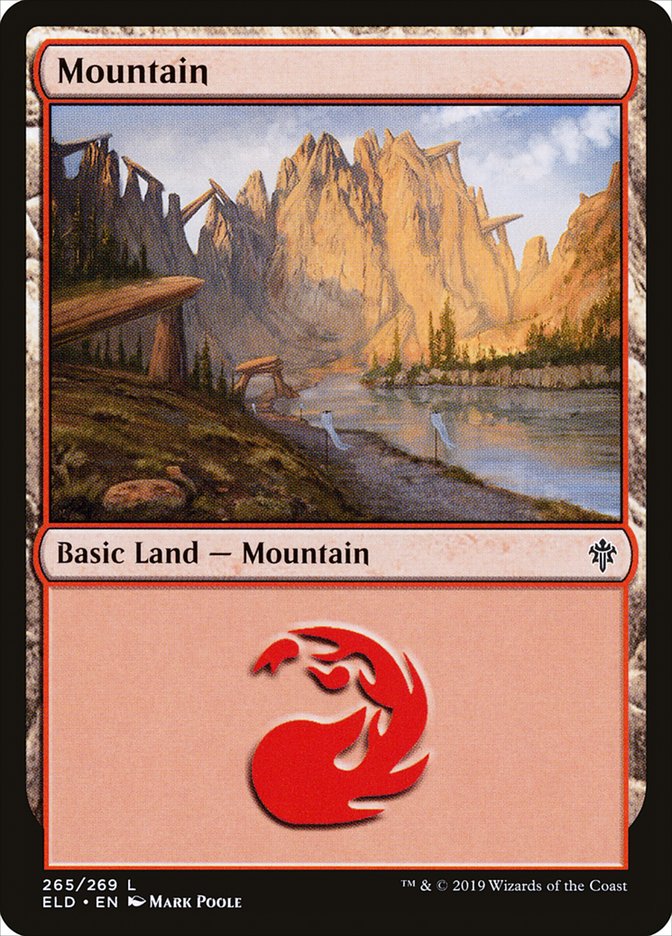 Mountain (265) [Throne of Eldraine] MTG Single Magic: The Gathering    | Red Claw Gaming