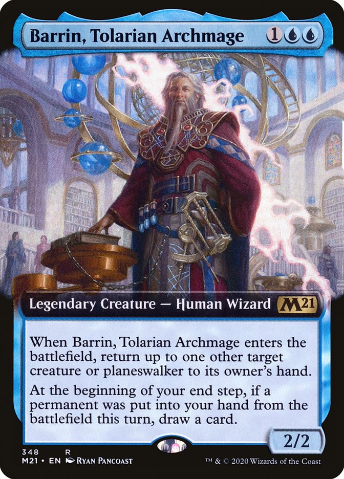 Barrin, Tolarian Archmage (Extended Art) [Core Set 2021] MTG Single Magic: The Gathering    | Red Claw Gaming