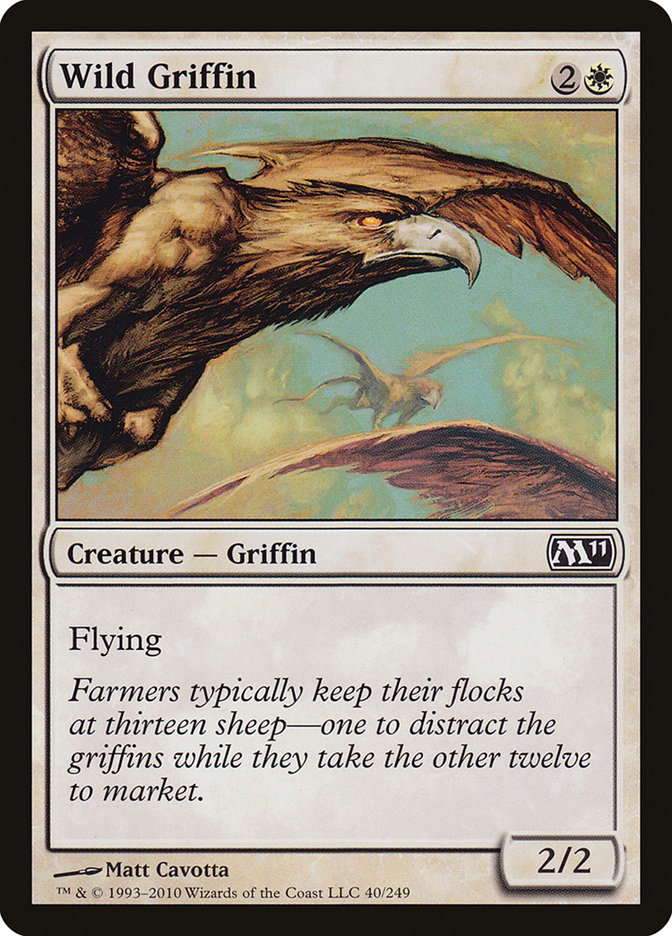 Wild Griffin [Magic 2011] MTG Single Magic: The Gathering    | Red Claw Gaming