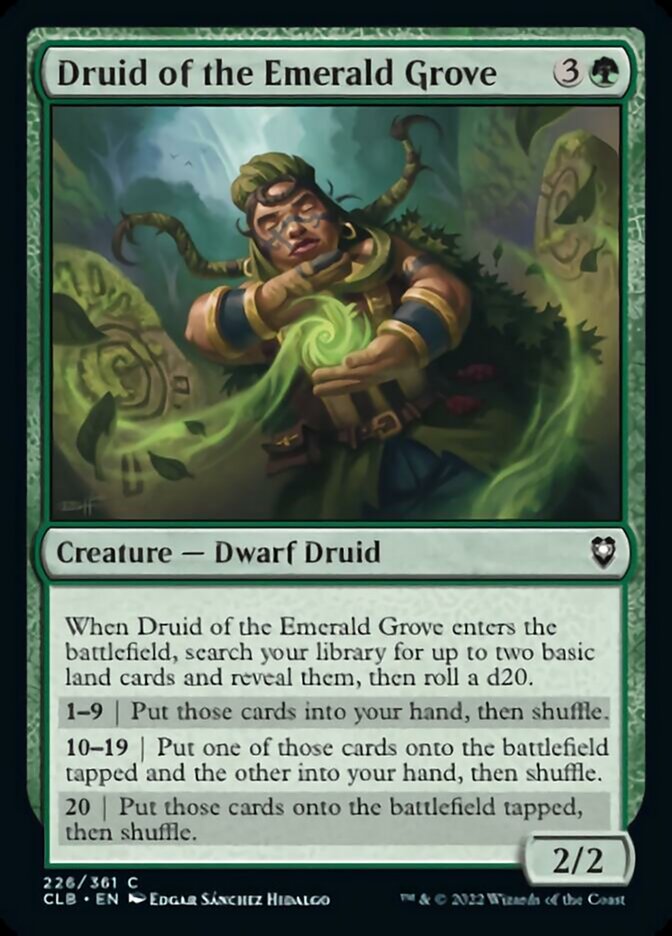 Druid of the Emerald Grove [Commander Legends: Battle for Baldur's Gate] MTG Single Magic: The Gathering    | Red Claw Gaming