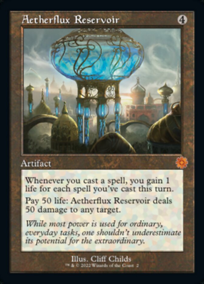 Aetherflux Reservoir (Retro) [The Brothers' War Retro Artifacts] MTG Single Magic: The Gathering    | Red Claw Gaming
