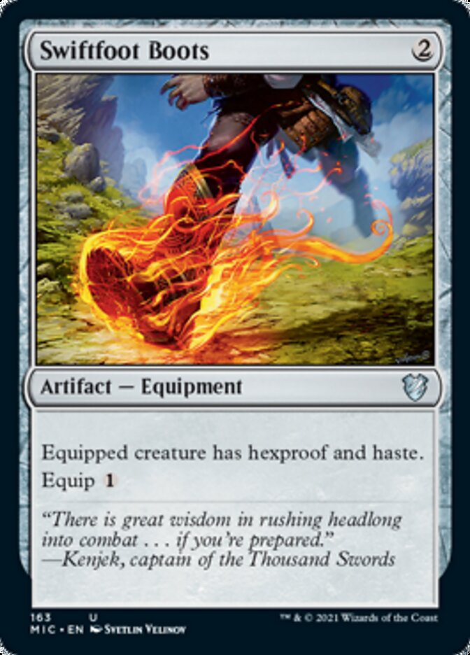 Swiftfoot Boots [Innistrad: Midnight Hunt Commander] MTG Single Magic: The Gathering    | Red Claw Gaming